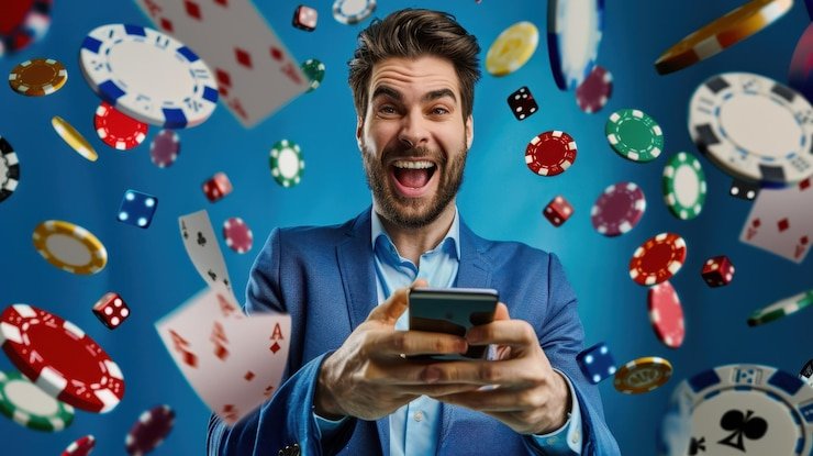 Ilustrasi brankas dan koin emas digital